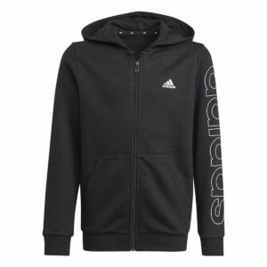 Sportsjakke til børn Adidas Essentials Sort 5-6 år