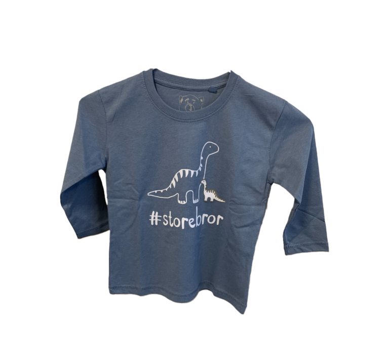 #Storebror T-Shirt L/S, Denim Blue - Storebror T-Shirt - Legekammeraten.dk
