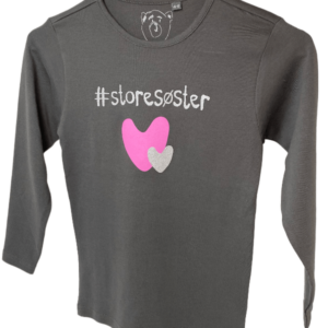 #Storesøster T-Shirt L/S, Steel Grey - Legekammeraten.dk