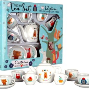 Tesæt I Porcelæn Til Børn - 12 Dele - Little Woodies