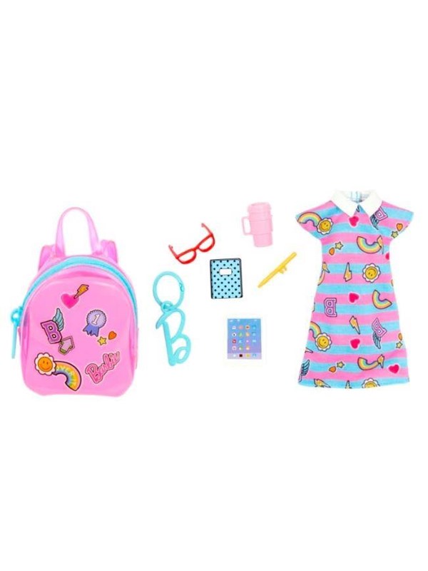 Barbie Deluxe Bag With School Outfit And themed Accessories