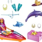 Barbie - Dreamtopia Dukke Med Køretøj Og Tilbehør