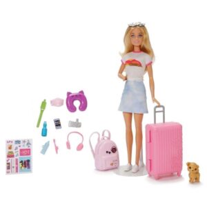 Barbie Travel Set With Puppy