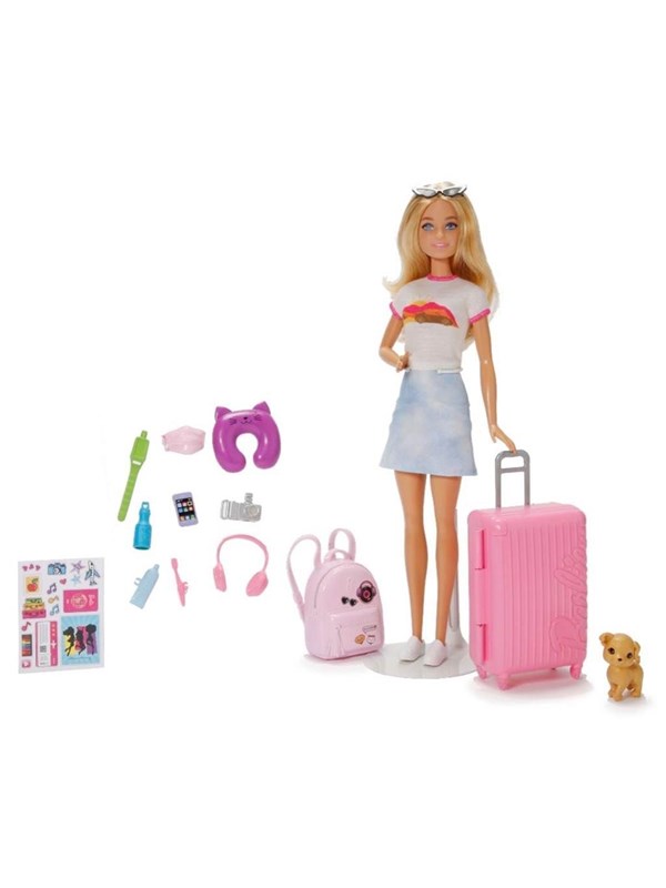 Barbie Travel Set With Puppy