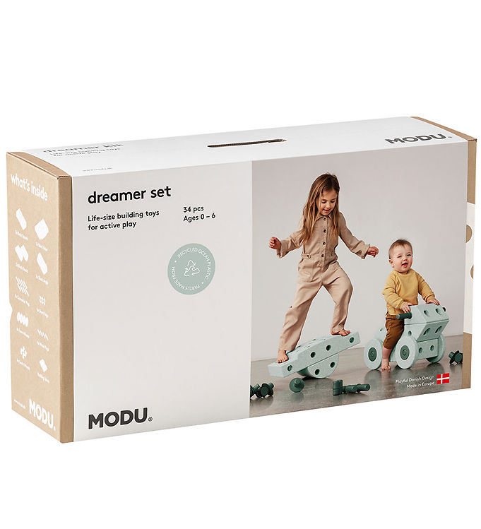 MODU Dreamer Sæt - 34 Dele - Ocean Mint/Forest Green