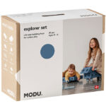 MODU Explorer Sæt - 20 Dele - Deep Blue/Sky Blue