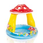 Mushroom Baby Pool med Skyggetag, 45L, 102x89 Cm.