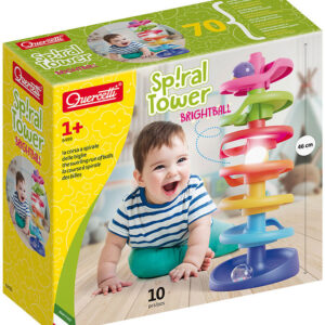 Quercetti Kuglebane - Spiral Tower - Brightball - 10 Dele - 6499