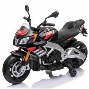 Aprilia Tuono V4 Motorcykel til Børn 12V med gummihjul