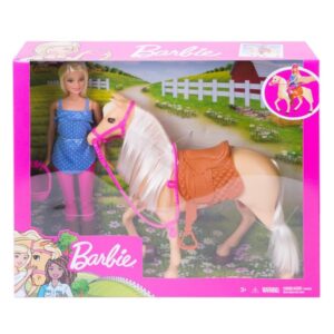 Barbie Doll and Horse (Blonde)