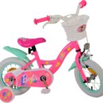 Barbie - Cykel Med Støttehjul Til Børn - 12'' - Pink - Volare