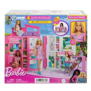 Barbie - Getaway Doll House & Doll (HRJ77)