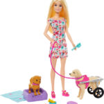 Barbie - Walk And Wheel Pet Playset (htk37)