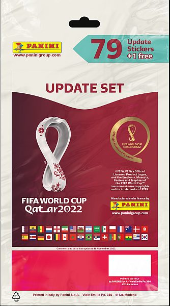 Fodbold-Stickers/KlistermÃ¦rker: FIFA World Cup 2022 Qatar - Update Set (80 Stickers)