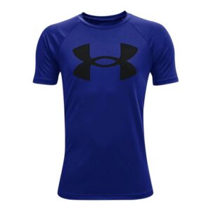 Kortærmet T-shirt til Mænd Under Armour Tech Big Logo Blå 10-12 år