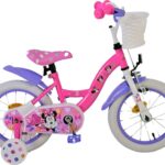 Minnie Mouse - Cykel Med Støttehjul Til Børn - 14" - Volare