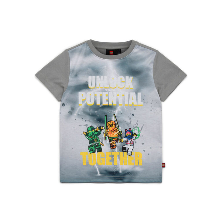 Ninjago TANO 213 T-shirt Kortærmet - Light Grey - 110