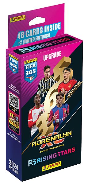 Panini Adrenalyn XL: FIFA 365 2024 Upgrade - Rising Stars Booster Set (Deck) - Blister med 48 kort + Limited Edition