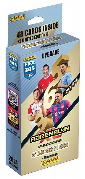 Panini Adrenalyn XL: FIFA 365 2024 Upgrade - Star Signings: Winter Stars Edition Booster Set (Deck) - Blister med 48 kort + Limited Edition