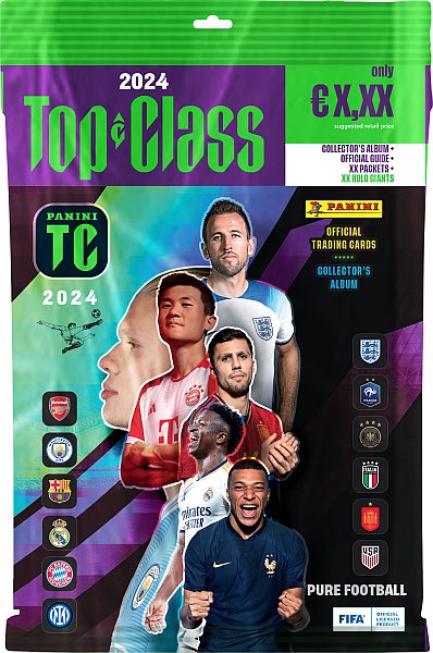 Panini Top Class 2024 - StartersÃ¦t - Mappe, 2 Holo Giants & 2 Boosters