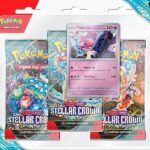 Pokemon Blister Pack - 3-Pack: 3 Scarlet & Violet: Stellar Crown Booster Pakker + Tinkaton Black Star Promo