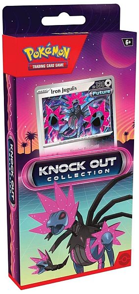 Pokemon Box: Knock Out Collection (Iron Jugulis) - 2 Boosters, Promokort & Stickers