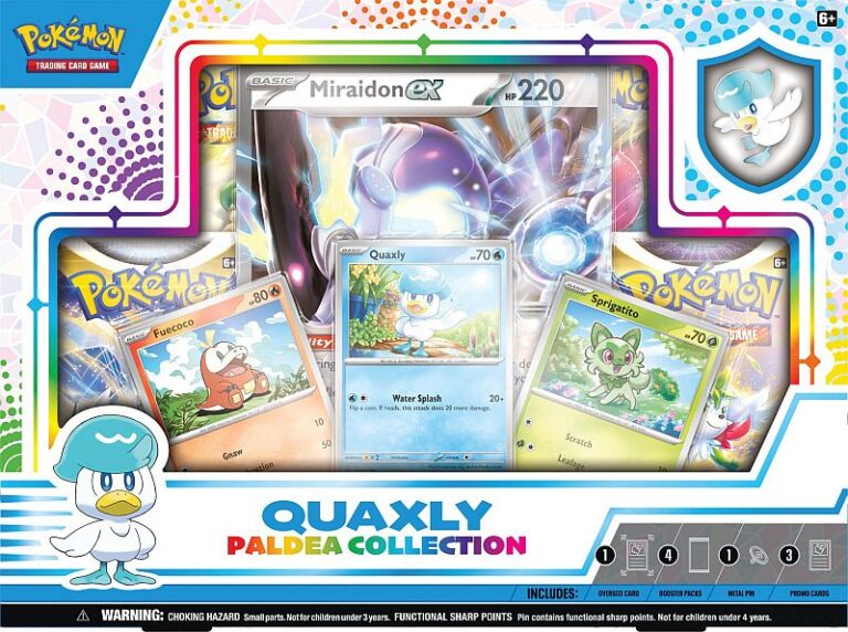 Pokemon Box: Paldea Collection: Quaxly + Miraidon ex