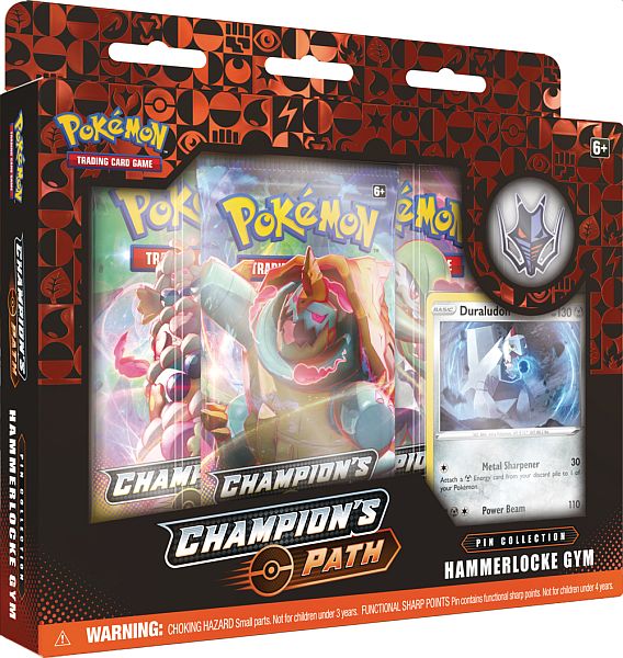 Pokemon Champion's Path - Pin Collection: Hammerlocke Gym - 3 Boosters, Promo & Pin