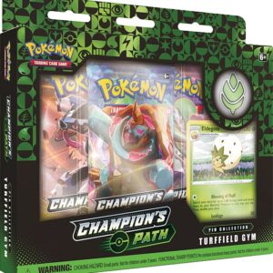 Pokemon Champion's Path - Pin Collection: Turffield Gym - 3 Boosters, Promo & Pin