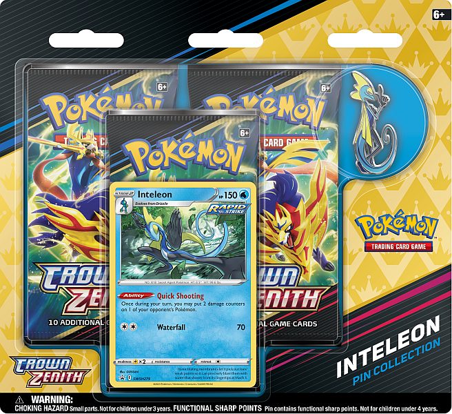 Pokemon Crown Zenith - Pin Collection Blister: Inteleon