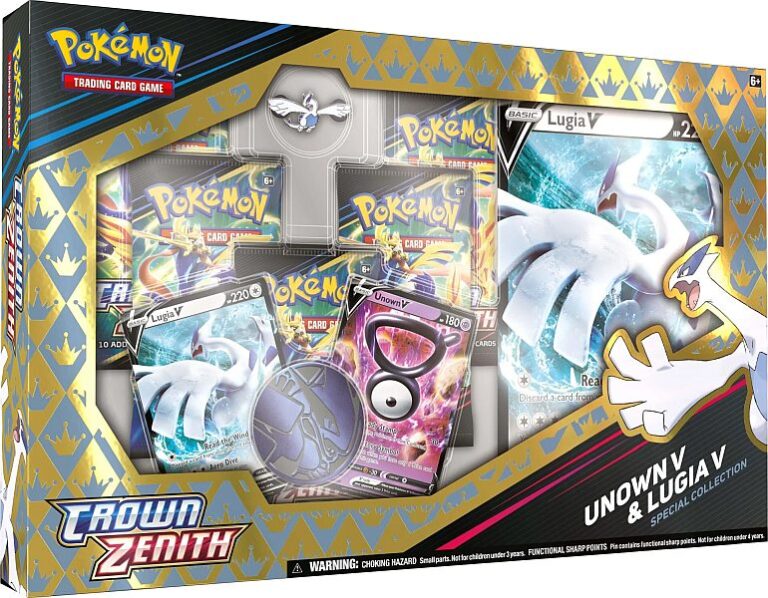 Pokemon Crown Zenith - Unown V & Lugia V Special Collection (5 Boosters)