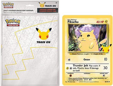 Pokemon First Partner - Oversize Binder + Pikachu