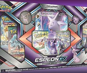 Pokemon GX Box: Espeon-GX Premium Collection - 6 Boosters, 2 GX, Promo & Oversize kort