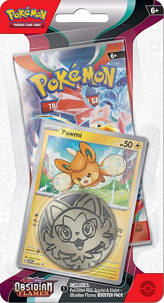 Pokemon SV03 Obsidian Flames Checklane Blister: Pawmi