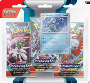 Pokemon SV04 Paradox Rift 3-Pack Blister: Arctibax