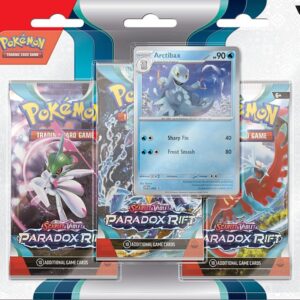 Pokemon SV04 Paradox Rift 3-Pack Blister: Arctibax