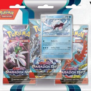 Pokemon SV04 Paradox Rift 3-Pack Blister: Cetitan