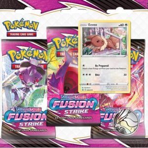 Pokemon SWSH Fusion Strike 3-Pack Blister: Eevee