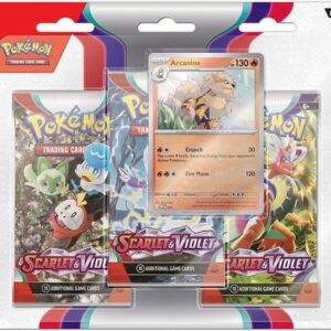 Pokemon Scarlet & Violet: Base Set 3-Pack Blister: Arcanine