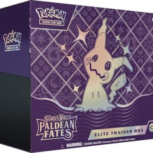 Pokemon Scarlet & Violet: Paldean Fates - Elite Trainer Box (Mimikyu) - Turneringsboks for begyndere - 9 Boosters