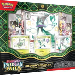 Pokemon Scarlet & Violet: Paldean Fates - Meowscarada ex Premium Collection (8 Boosters)