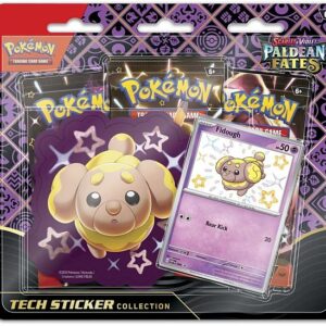 Pokemon Scarlet & Violet: Paldean Fates - Tech Sticker Collection Blister: Fidough (3 Boosters)