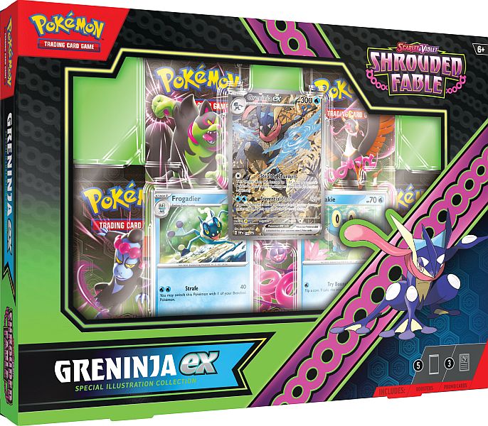 Pokemon Scarlet & Violet: Shrouded Fable - Greninja ex Special Illustration Collection (5 Boosters)