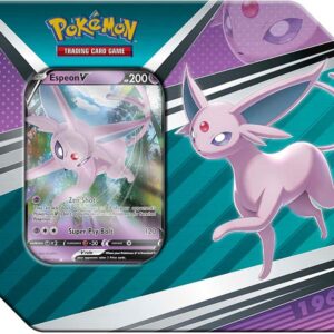 Pokemon Tin Kasse - 2022 Wave 1 Spring: Espeon V - V Heroes Collector's Tin Box (USA Version, 5 Boosters)