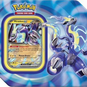 Pokemon Tin Kasse - 2023 Wave 2 Summer (USA Version): Miraidon ex - Paldea Legends Collector's Tin Box (5 Boosters)