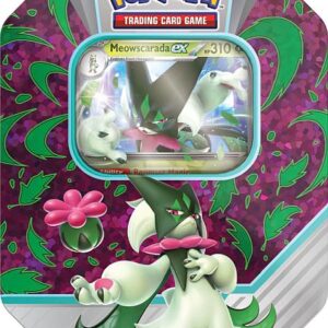 Pokemon Tin Kasse - 2023 Wave 3 Fall: Meowscarada - Paldea Partners Collector's Tin Box