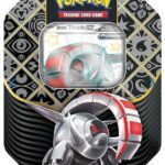 Pokemon Tin Kasse - 2024 Wave 1 Winter: Iron Treads ex - Scarlet & Violet: Paldean Fates Collector's Tin Box (4 Boosters)