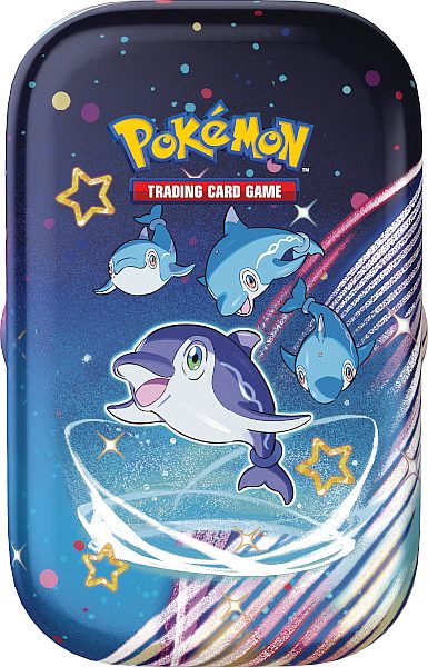 Pokemon Tin Kasse - 2024 Winter Scarlet & Violet: Paldean Fates Mini Tin: Finizen (2 Boosters & KlistermÃ¦rker)