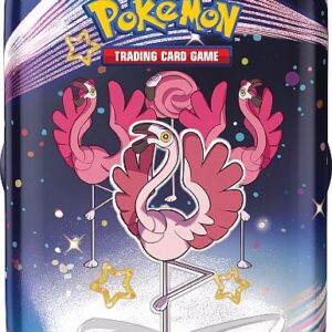 Pokemon Tin Kasse - 2024 Winter Scarlet & Violet: Paldean Fates Mini Tin: Flamigo (2 Boosters & KlistermÃ¦rker)