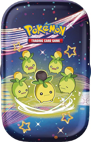 Pokemon Tin Kasse - 2024 Winter Scarlet & Violet: Paldean Fates Mini Tin: Smoliv (2 Boosters & KlistermÃ¦rker)